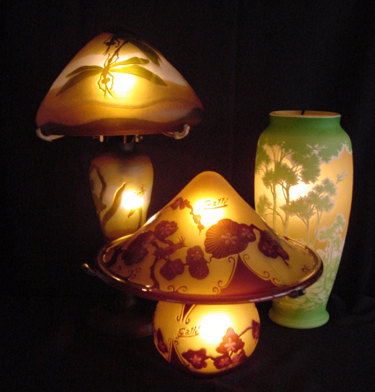 エミール ガレ コレクション テーブルランプ Tip galle - ライト/照明